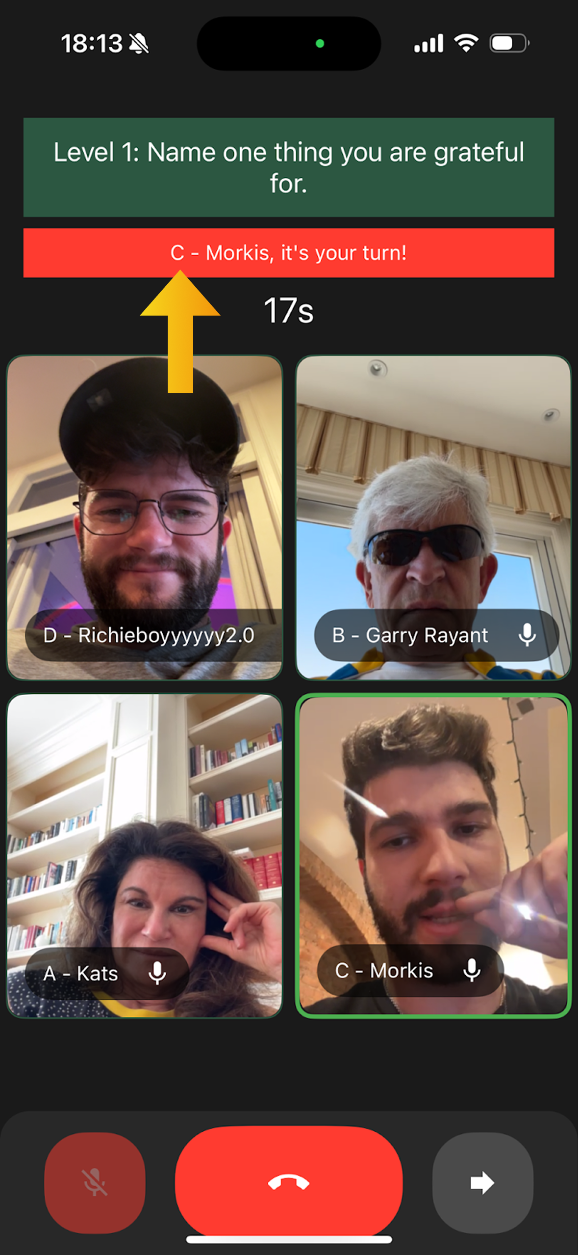 Active Speaker Screen